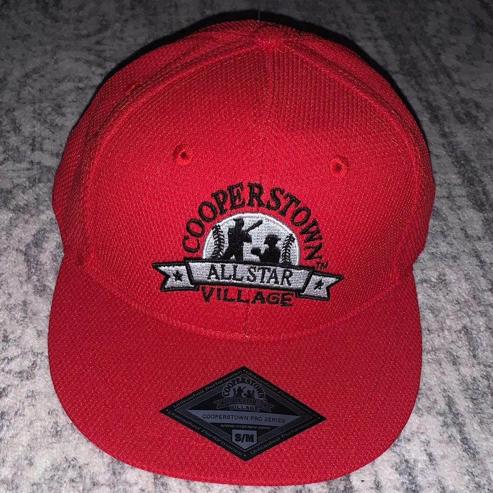 🆕- Cooperstown All Star Village Red Baseball Cap - Picture 11 of 11